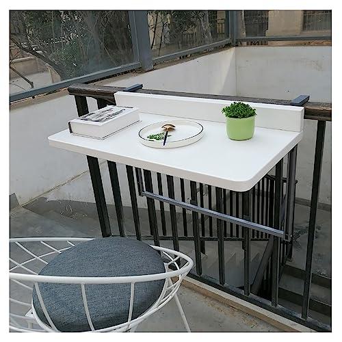 【並行輸入品】Outdoor Balcony Railing Hanging Folding Table， Computer Table Ho_4