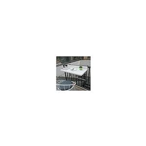 【並行輸入品】Outdoor Balcony Railing Hanging Folding Table， Computer Table Ho_5