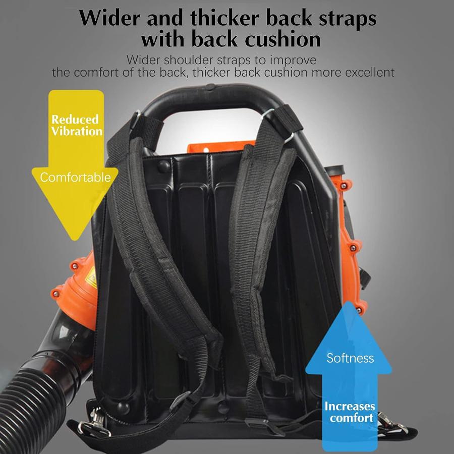 【並行輸入品】Backpack Leaf Blower 2-Strokes 42.7CC Gas-Powered Commercial Gras 並行の画像