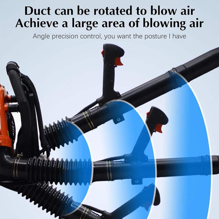 【並行輸入品】Backpack Leaf Blower 2-Strokes 42.7CC Gas-Powered Commercial Gras 並行の画像