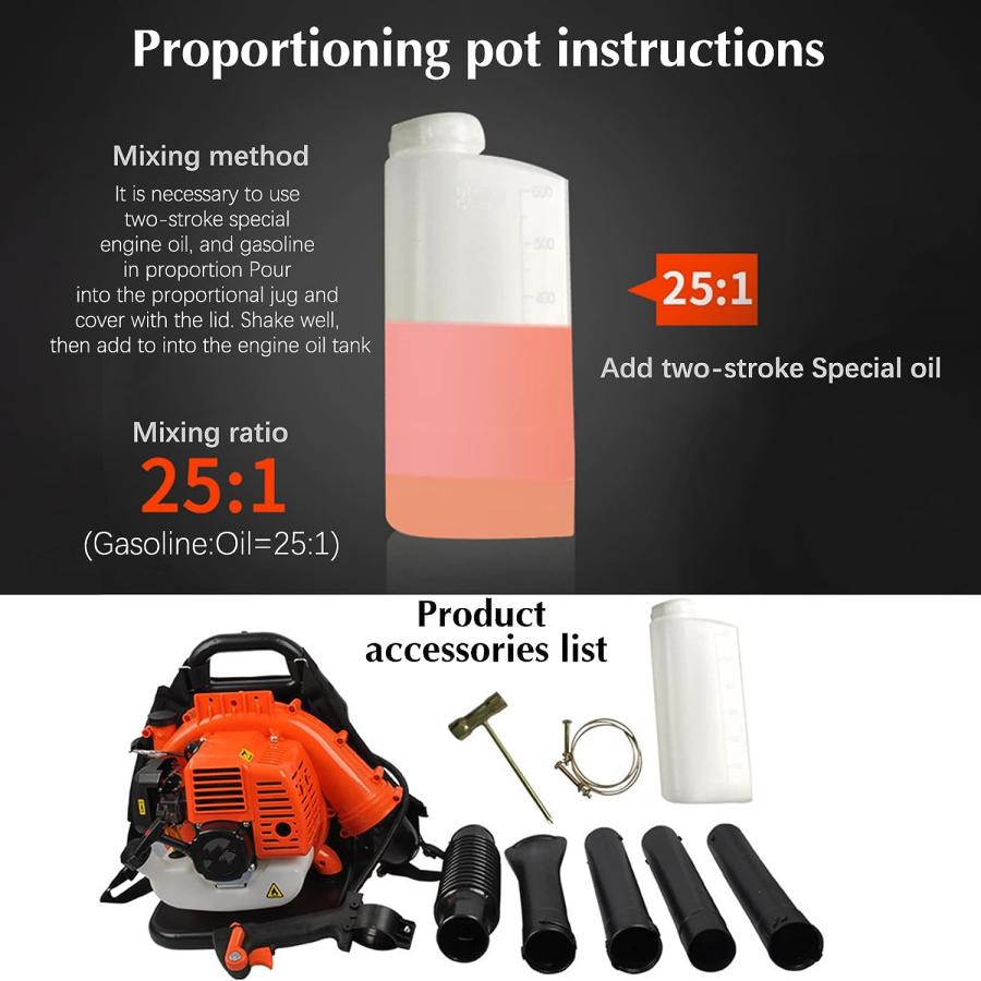 【並行輸入品】Backpack Leaf Blower 2-Strokes 42.7CC Gas-Powered Commercial Gras 並行の画像