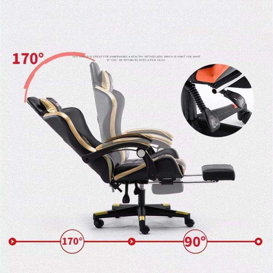 【並行輸入品】XXXDXDP Gaming Chair Office Chair High Back Computer Chair PU Lea　並行_3
