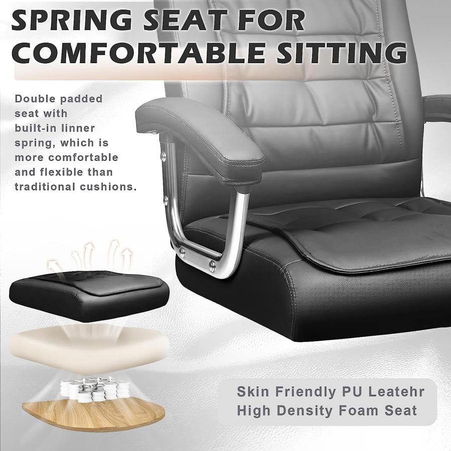 【並行輸入品】LEMBERI Office Desk Chair  Spring Seat Executive Office Chairs  E_3