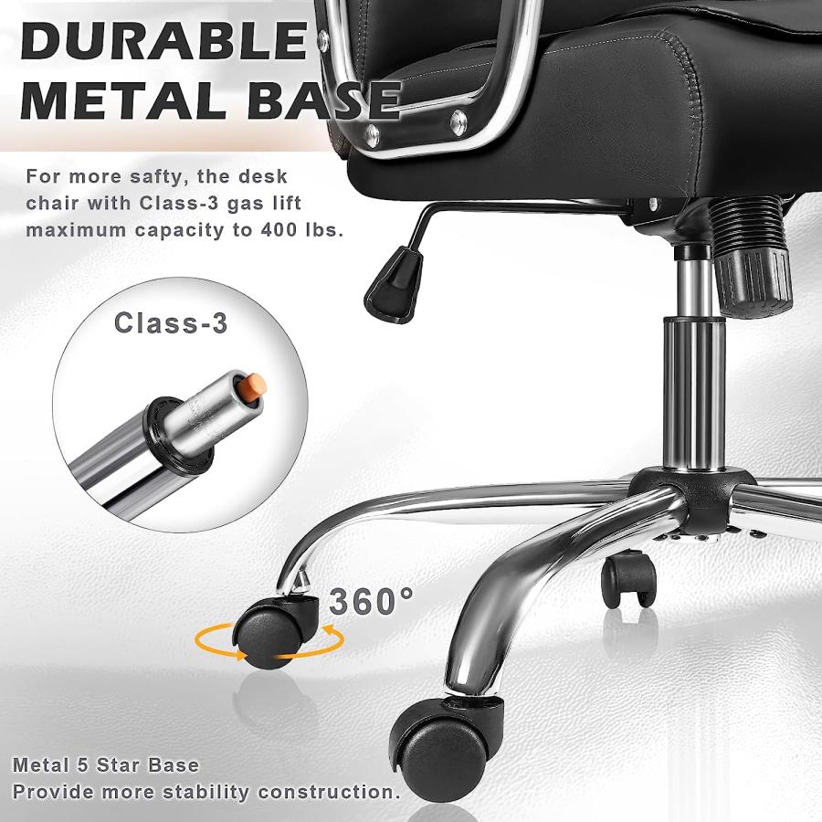 【並行輸入品】LEMBERI Office Desk Chair  Spring Seat Executive Office Chairs  E_6