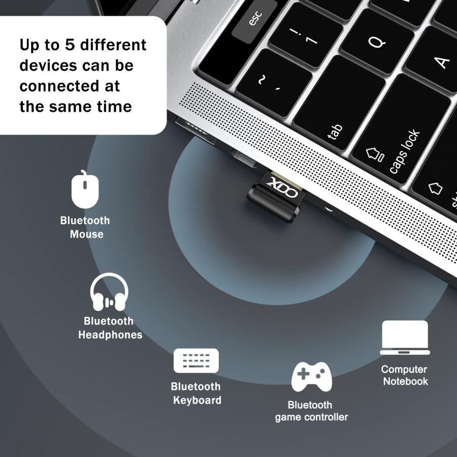 USB Bluetooth 5.3 Adapter for Desktop PC, Real Plug & Play Mini  並行輸入品｜import-tabaido｜04