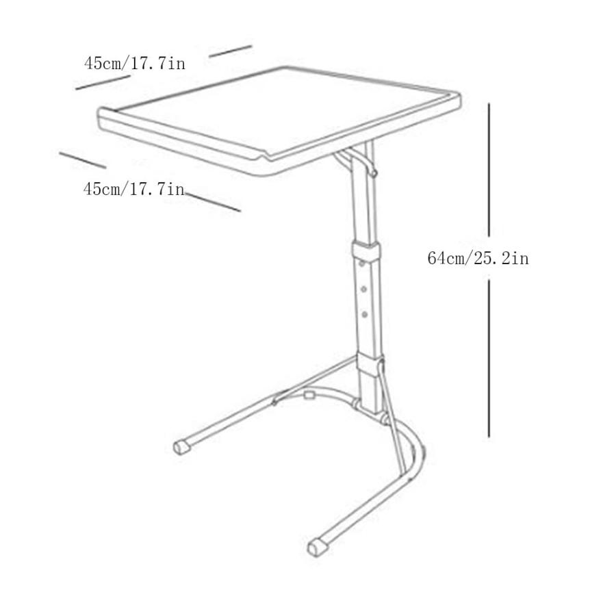 【並行輸入品】TeMkin Foldable Mobile Standing Desk Portable Height Adjustable_6