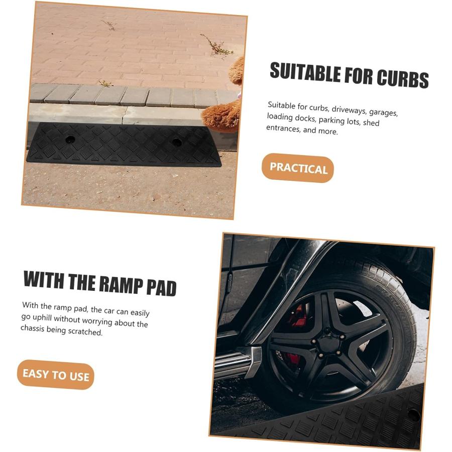 【並行輸入品】FAVOMOTO Step Mat Slope Mat Ramps for Trucks Rubber Curb Ramp Mot　並行_5
