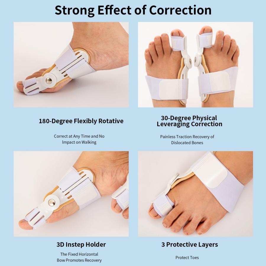 【並行輸入品】Bunion Corrector for Women， Big Bone Toe Straightener Corrector，_6