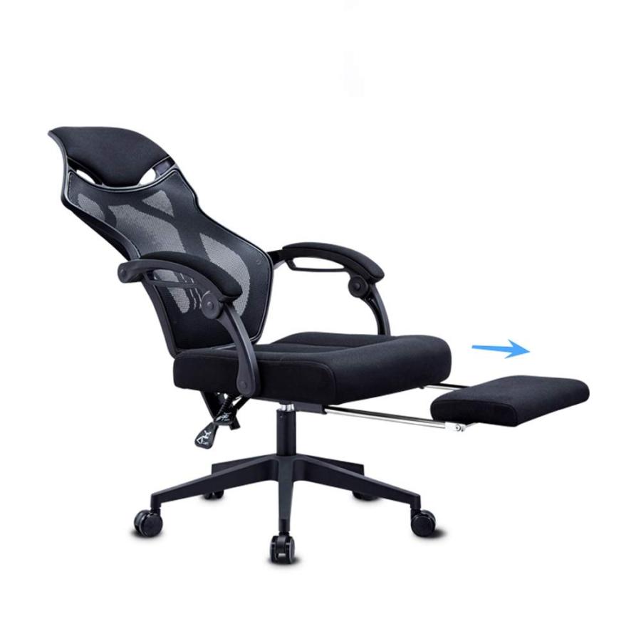 【並行輸入品】JFGJL Office Chair Black Swivel Mesh Computer Ergonomic Chair Hi_6