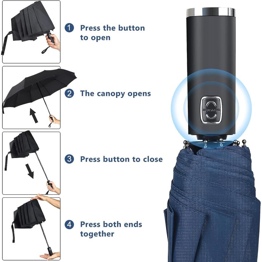 【並行輸入品】ZAINEE Uv Umbrella Fully Automatic Umbrella Folding Umbrella Larg　並行の画像