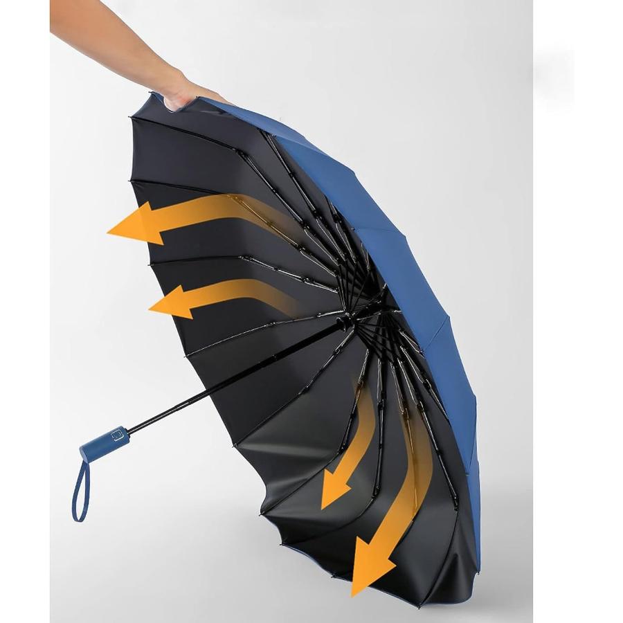 【並行輸入品】ZAINEE Uv Umbrella 16Ribs Large Strong Fully Automatic Umbrella F　並行の画像