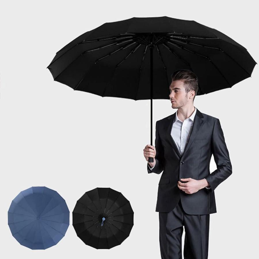 【並行輸入品】ZAINEE Uv Umbrella 16Ribs Large Strong Fully Automatic Umbrella F　並行の画像
