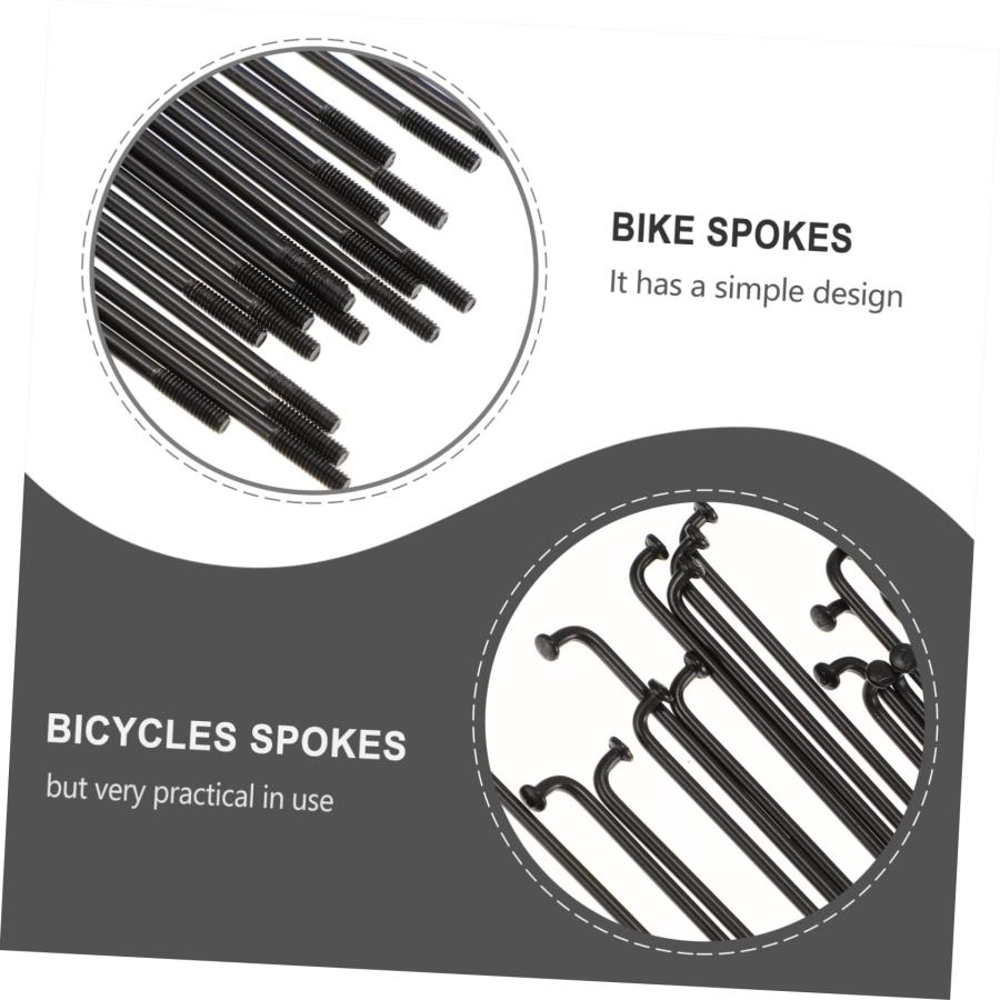 【並行輸入品】HONMEET 30Pcs bicycle spokes steel spokes for bike road bike spo_6