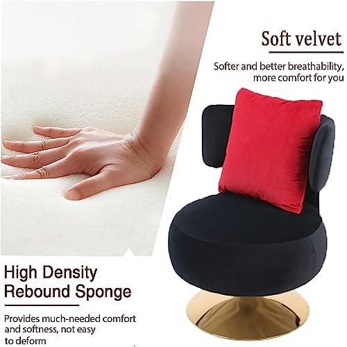【並行輸入品】MWrouqfur Swivel Accent Chair， Linen Fabric Upholstered 360°Swiv