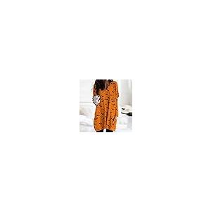 【並行輸入品】Thatrich Halloween Costumes for Women Pumpkin Crewneck Pulloverの画像