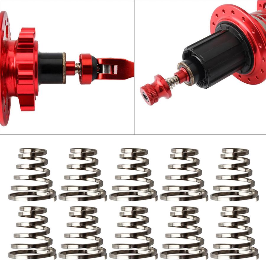 【並行輸入品】10Pcs Stainless Steel Bike Wheel Skewer Spring Replacements Moun_3