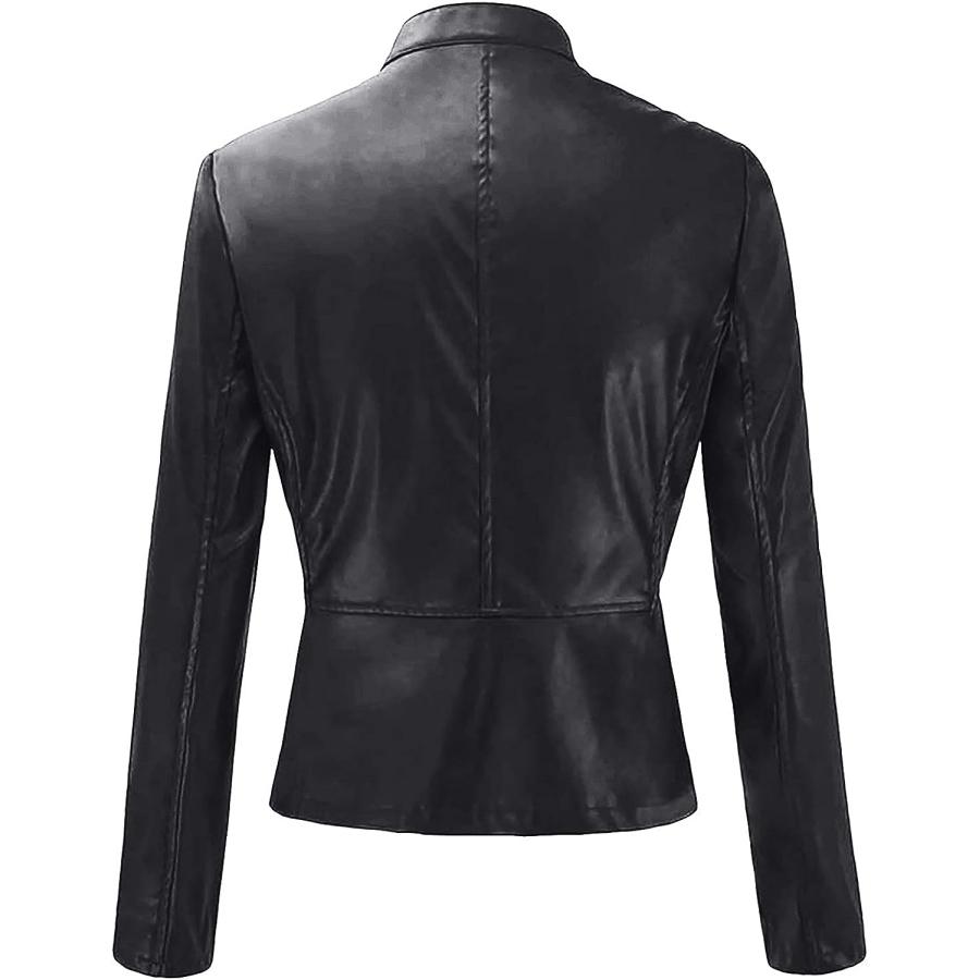 ブランド登録なし - 【並行輸入品】Acrelis Leather Jacket Women Long Sleeve Faux Suede Motorcycle Ja 並行