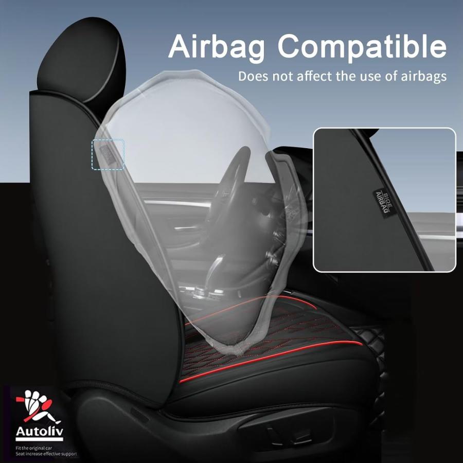 【並行輸入品】IKABEVEM Full Set Car Seat Covers Fit for Jeep Wrangler 2003-2017 並行_4
