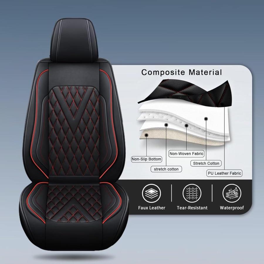 【並行輸入品】IKABEVEM Full Set Car Seat Covers Fit for Jeep Wrangler 2003-2017 並行_5