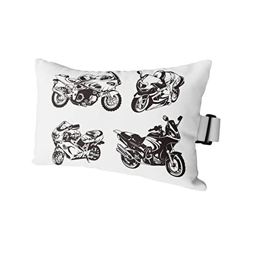 【並行輸入品】HERBED Outdoor Pillows Covers with Inserts Classic Realistic Bikの画像