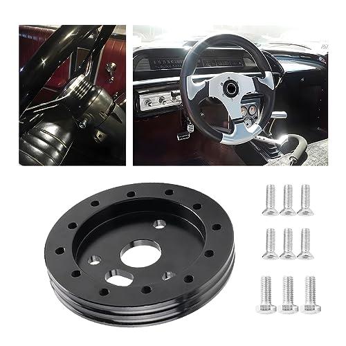 【並行輸入品】AICEL 0.5インチ 車用ステアリングホイールハブアダプター 変換スペーサー 6穴から3穴 アルミ合金製 自動車ステアリングホ |  | 01