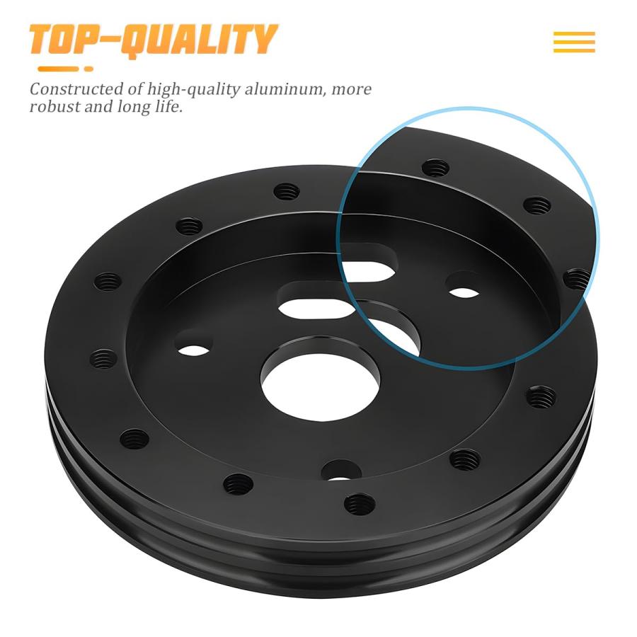 【並行輸入品】AICEL 0.5インチ 車用ステアリングホイールハブアダプター 変換スペーサー 6穴から3穴 アルミ合金製 自動車ステアリングホ |  | 09