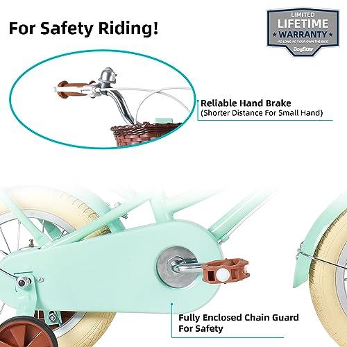 【並行輸入品】JOYSTAR (ジョイスター) 12インチ キッズバイク 3 4歳の幼児用 12 女児用 トレーニングホイール&バスケット付き | ブランド登録なし | 07