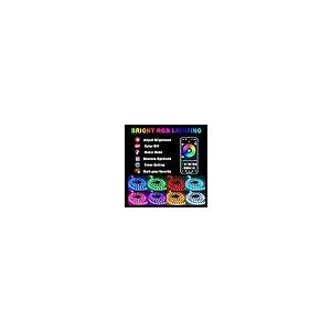 【並行輸入品】LivTee 車用アンダーグローキット アプリコントロール付き RGB LEDライト 音楽モードとDIYモード 2ラインデザインの画像