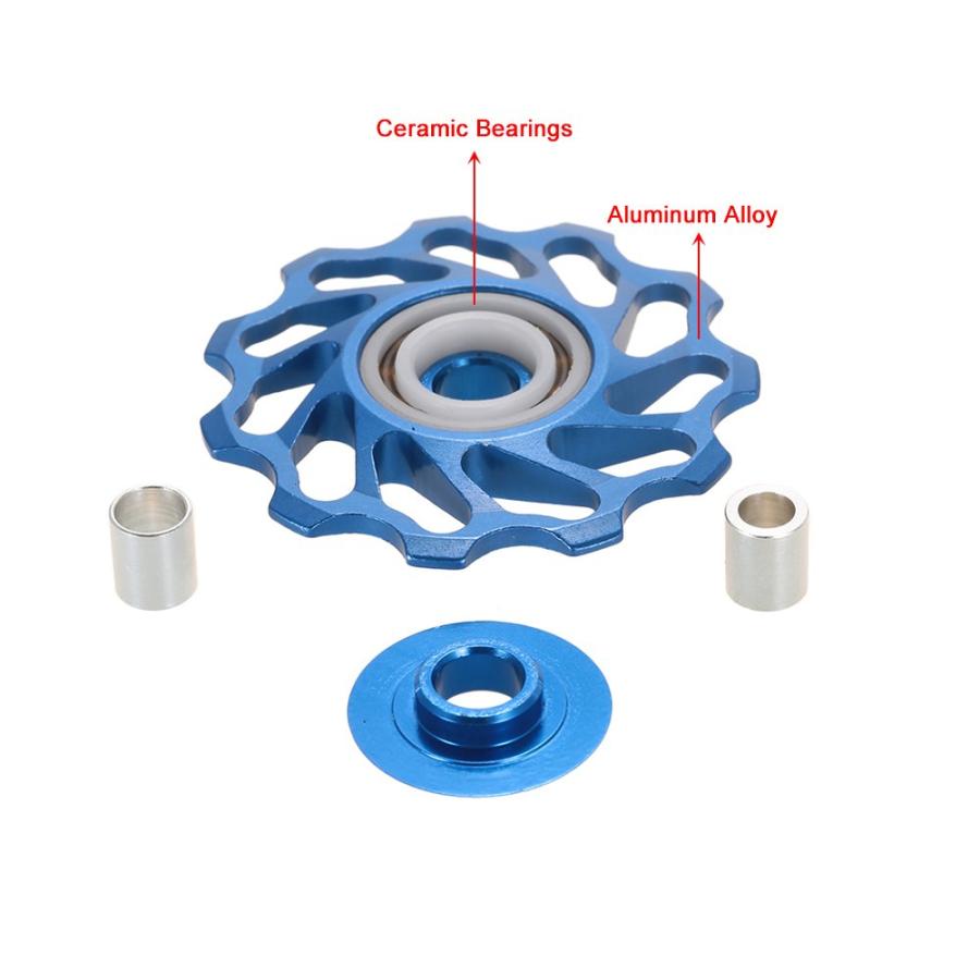 【並行輸入品】Metal Wheel，Ceramics Bearing，HUIOP MTB Road Bike Ceramic Pulley_3