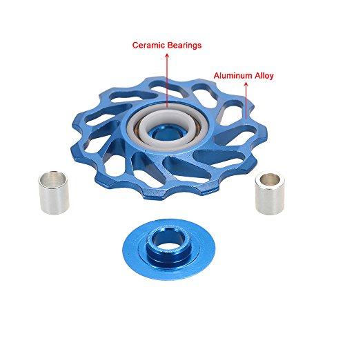 【並行輸入品】Metal Wheel，Ceramics Bearing，HUIOP MTB Road Bike Ceramic Pulley_4