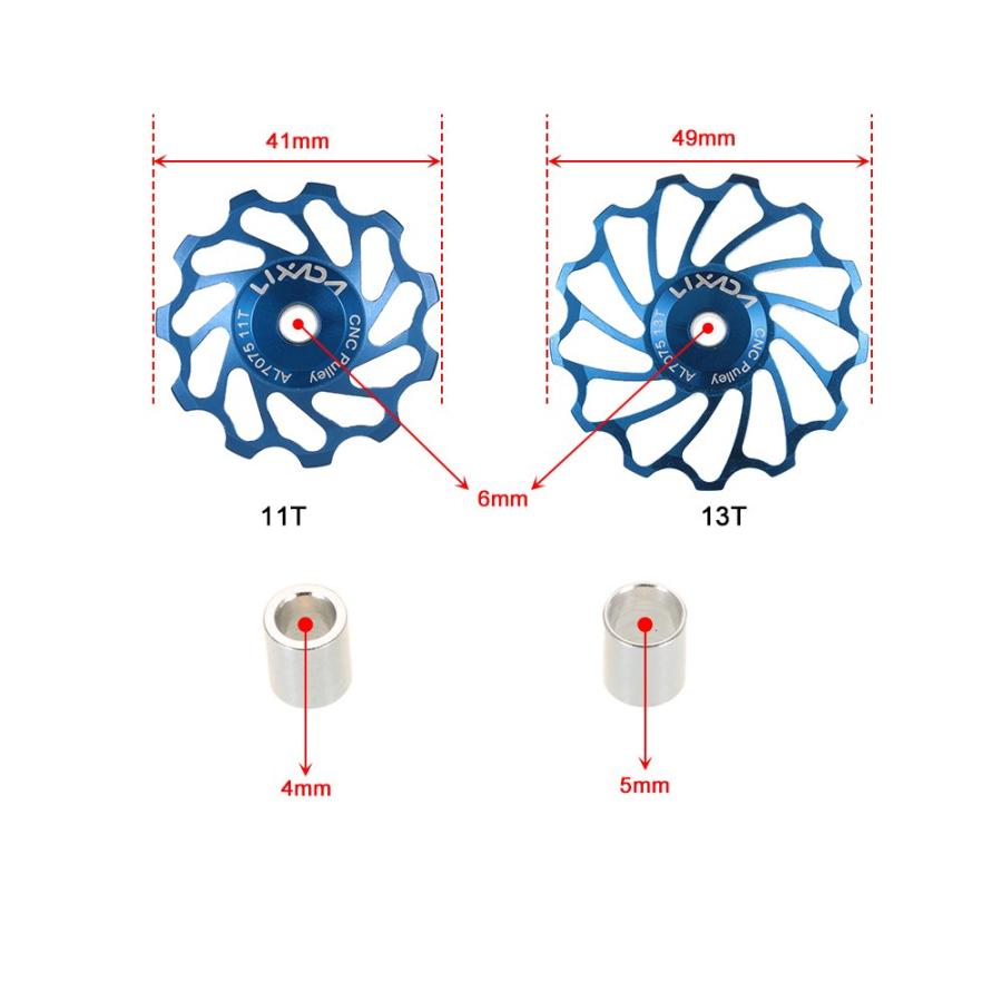 【並行輸入品】Metal Wheel，Ceramics Bearing，HUIOP MTB Road Bike Ceramic Pulley_9