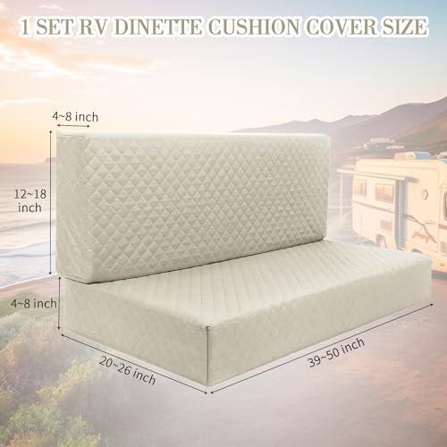 【並行輸入品】Breling RV ダイネット クッションカバー ストレッチ ラブシート ソファ 家具プロテクター ゴム製 キャンピングカー ベ |  | 04