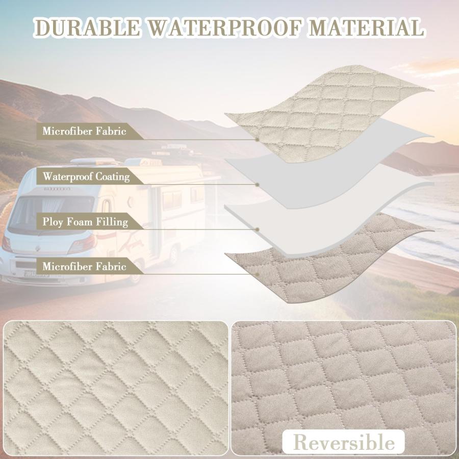 【並行輸入品】Breling RV ダイネット クッションカバー ストレッチ ラブシート ソファ 家具プロテクター ゴム製 キャンピングカー ベ |  | 09