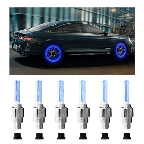 【並行輸入品】Dickno LEDフラッシュタイヤホイールライト、防水タイヤホイールバルブキャップライト、バッテリー付き、ユニバーサル車両LED |  | 01