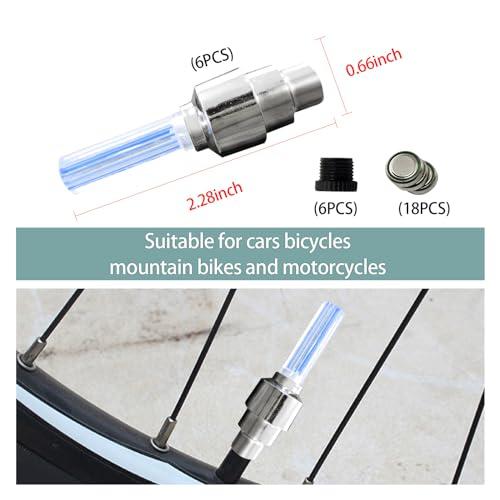 【並行輸入品】Dickno LEDフラッシュタイヤホイールライト、防水タイヤホイールバルブキャップライト、バッテリー付き、ユニバーサル車両LED |  | 04