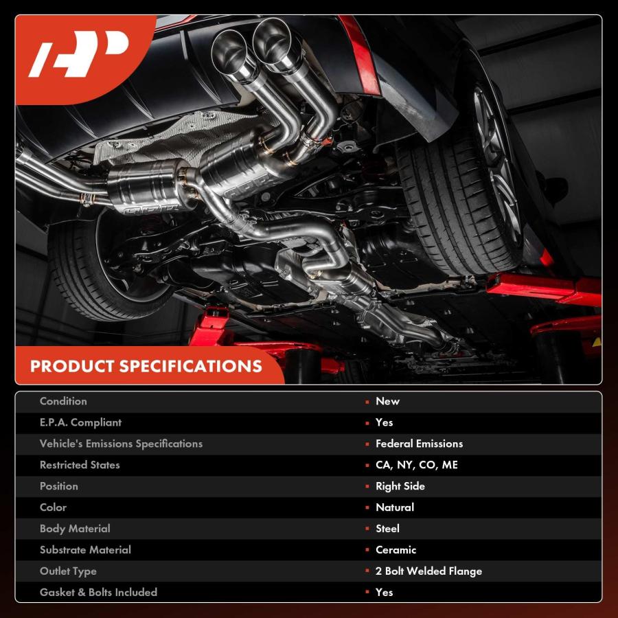 【並行輸入品】A Premium Right Exhaust Manifold Catalytic Converter Kit Directの画像