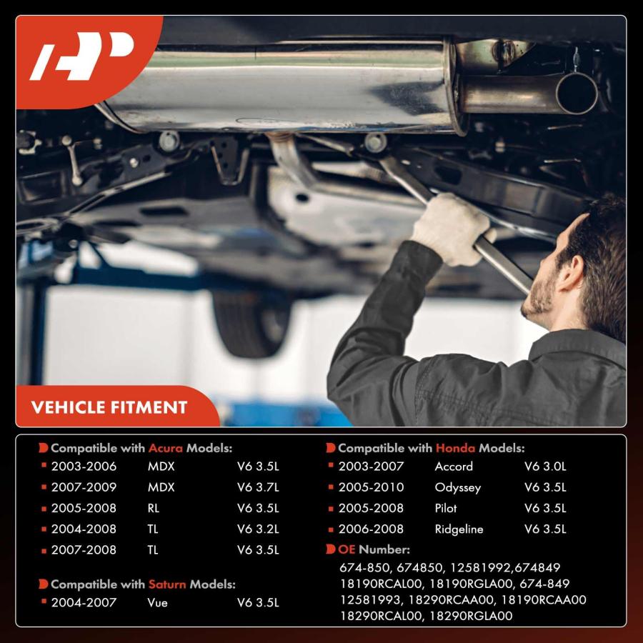 【並行輸入品】A Premium 2 PC Front & Rear Exhaust Manifold Catalytic Converterの画像