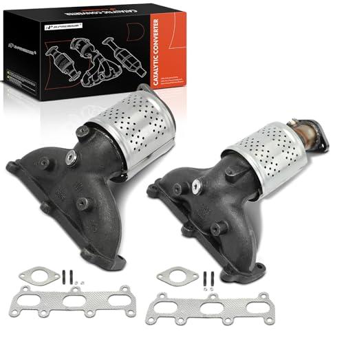 【並行輸入品】A Premium Front 2 PC Exhaust Manifold Catalytic Converter Kit Diの画像