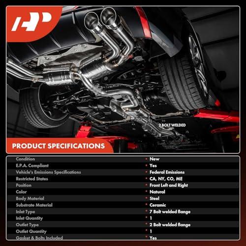 【並行輸入品】A Premium Front 2 PC Exhaust Manifold Catalytic Converter Kit Diの画像