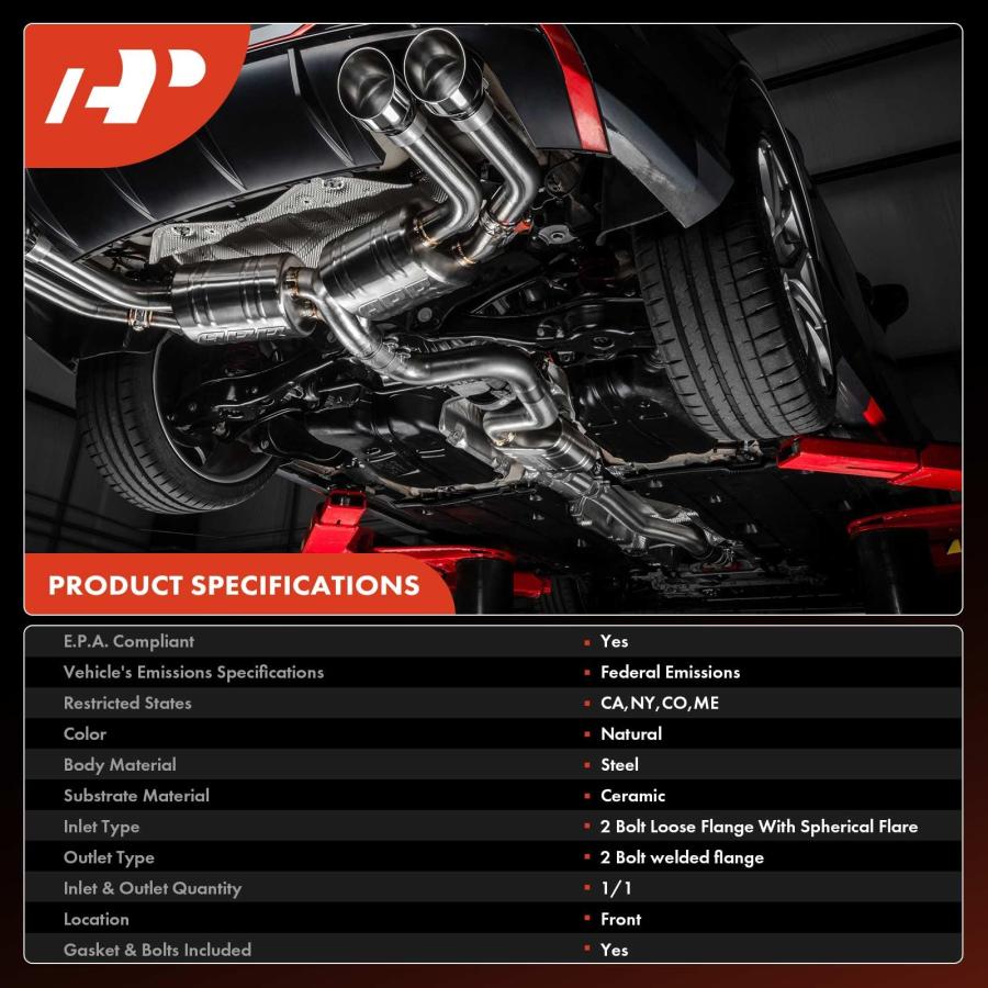 【並行輸入品】A Premium Front Exhaust Manifold Catalytic Converter Kit Directの画像
