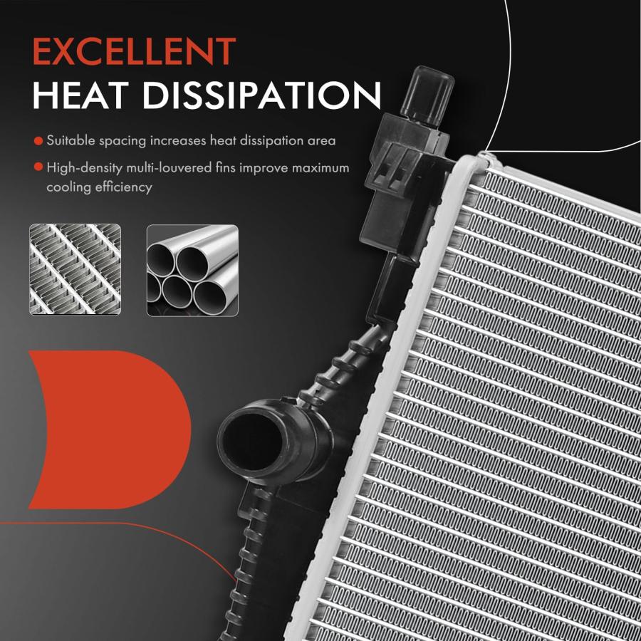【並行輸入品】 A Premium Engine Coolant Radiator Assembly Compatible with Jeepの画像