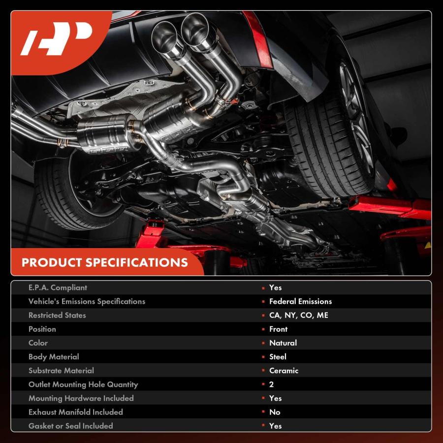 【並行輸入品】A Premium Front Exhaust Manifold Catalytic Converter Kit Directの画像