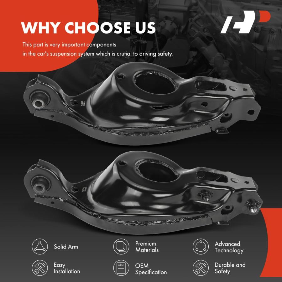 【並行輸入品】A Premium 2 x Rear Lower Control Arm with Bushing Compatible witの画像