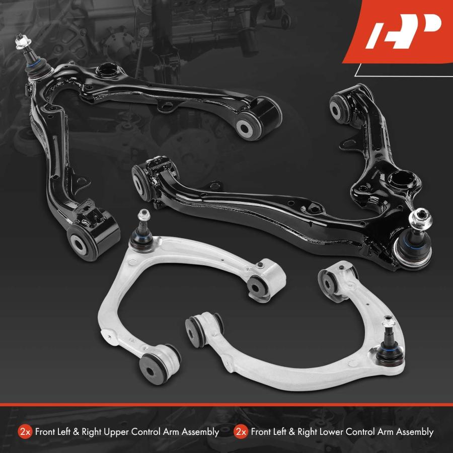 【並行輸入品】A Premium Set of 4, Front Upper Lower Control Arm Kit, with Ballの画像