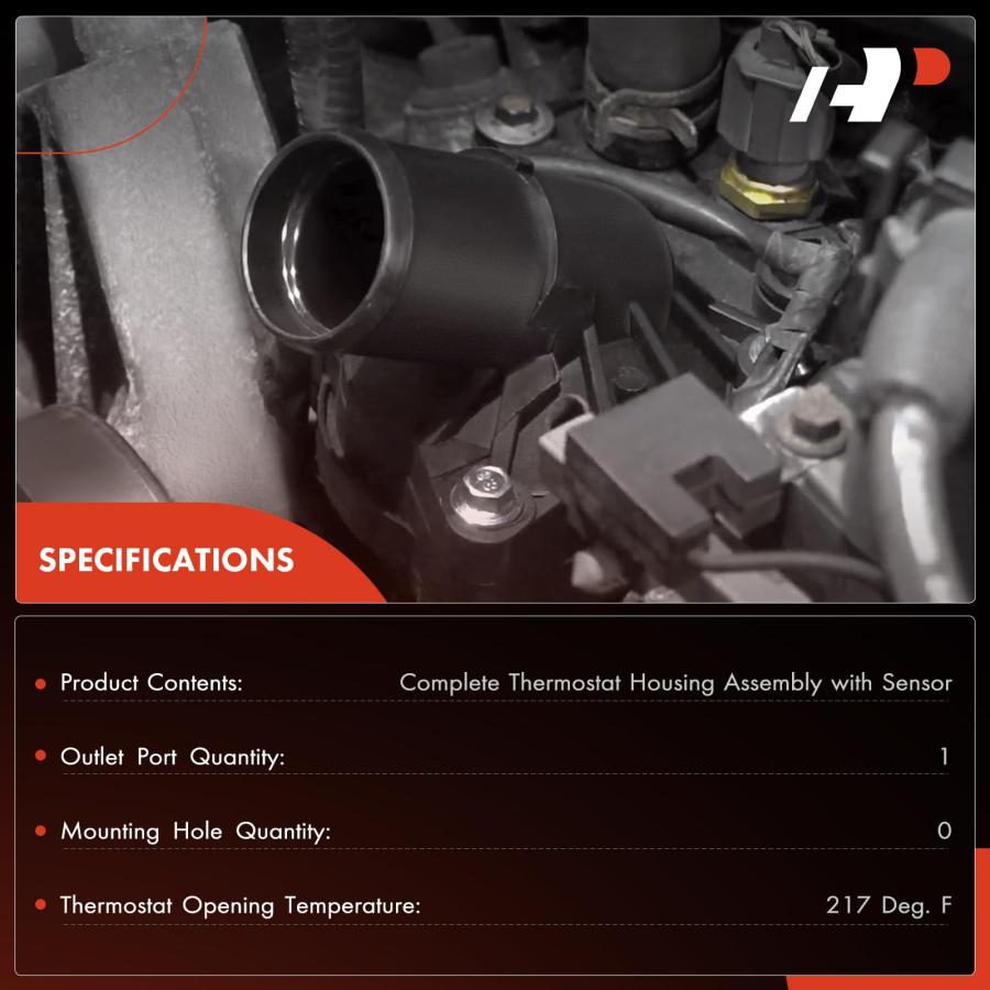 【並行輸入品】 A Premium Engine Coolant Thermostat Housing Assembly with Sensorの画像