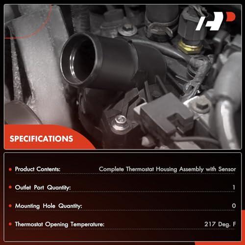 【並行輸入品】 A Premium Engine Coolant Thermostat Housing Assembly with Sensorの画像