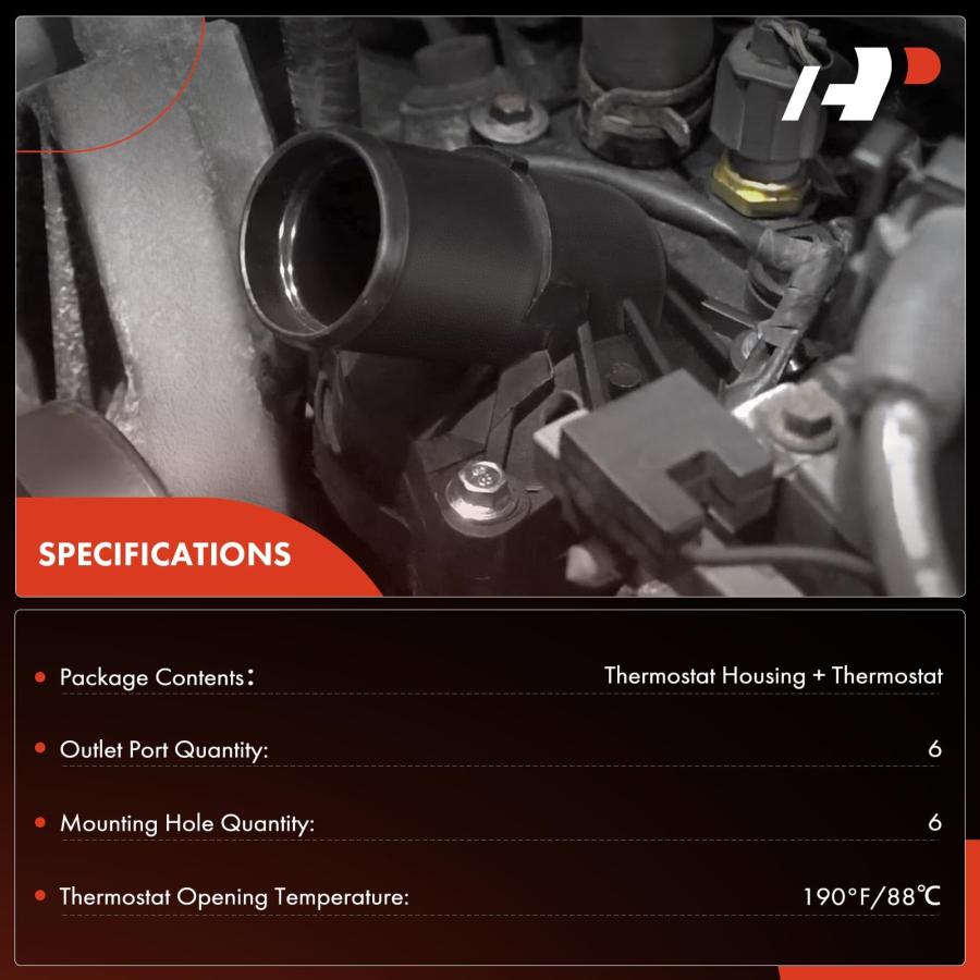 【並行輸入品】 A Premium Engine Coolant Thermostat Housing Assembly with Seal Cの画像