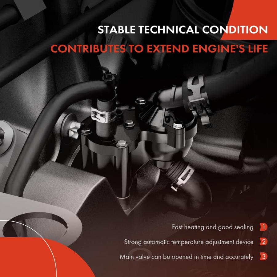 【並行輸入品】 A Premium Engine Coolant Thermostat Housing Assembly with Seal Cの画像