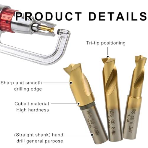 並行輸入品】SHMZK スポット溶接ドリルビット 3個 6.5mm 8mm 10mm 高