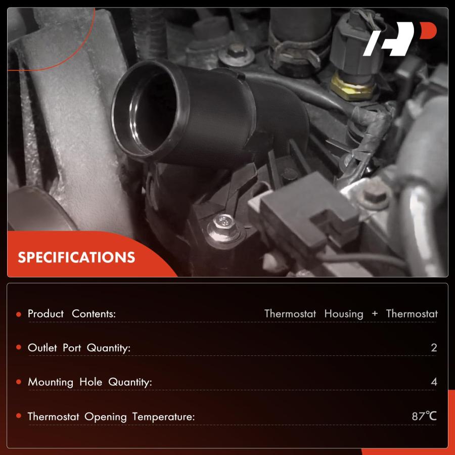 【並行輸入品】 A Premium Engine Coolant Thermostat Housing Assembly Compatibleの画像